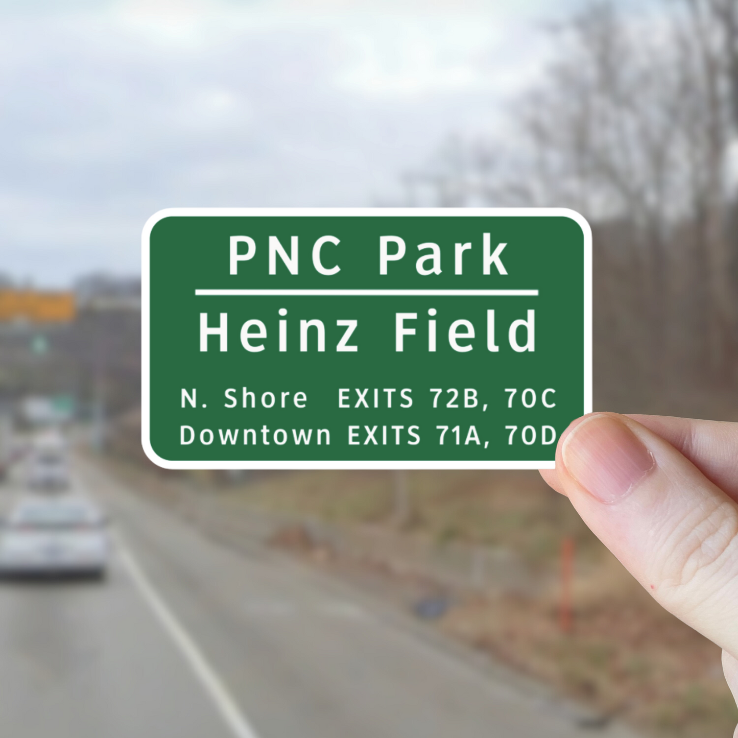 Heinz Field Highway Sign