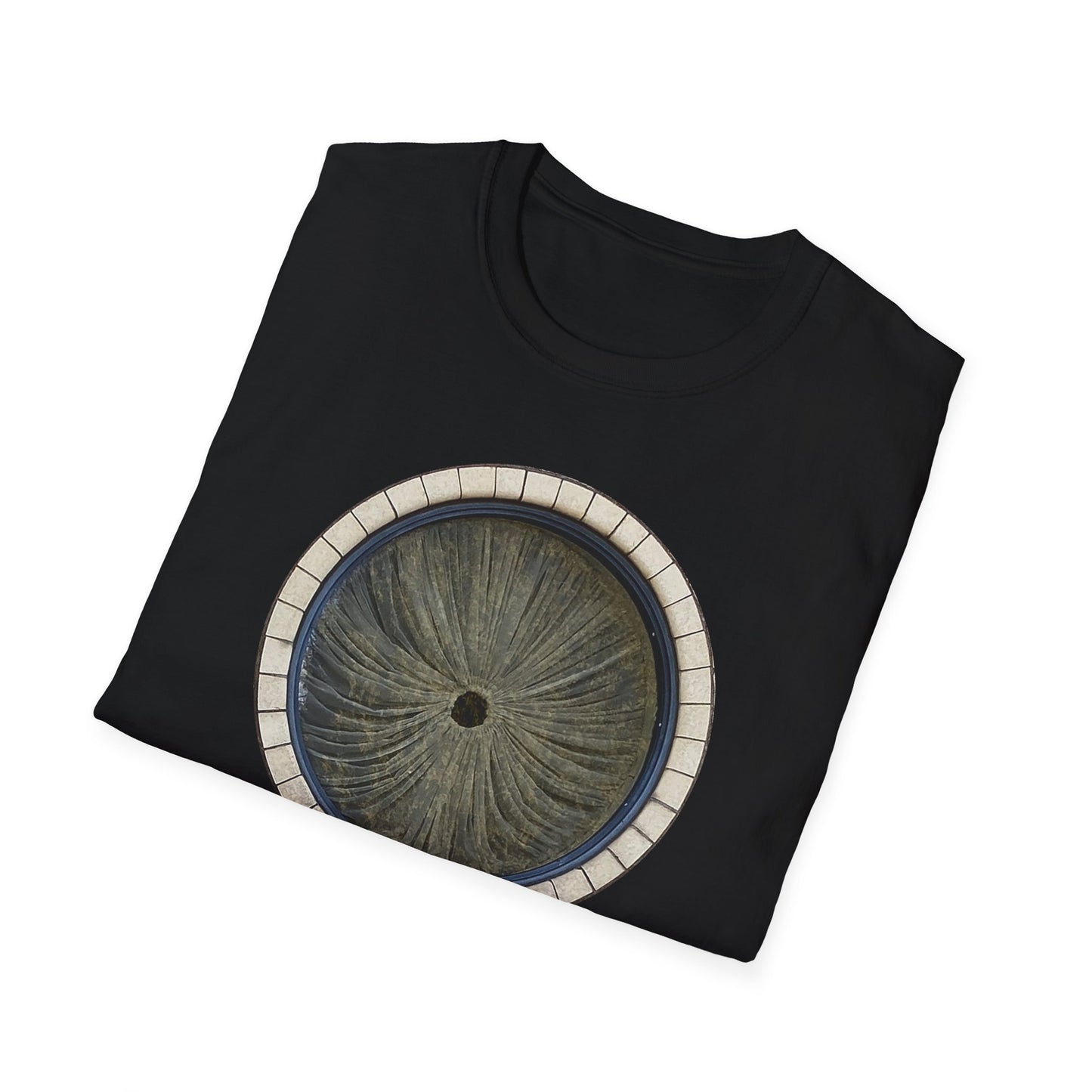 Butthole Window Unisex Softstyle T-Shirt folded