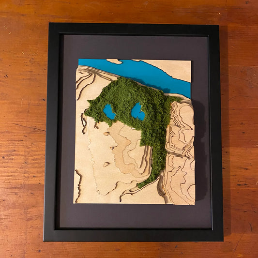 Highland Park Topographic Map with Fuzz