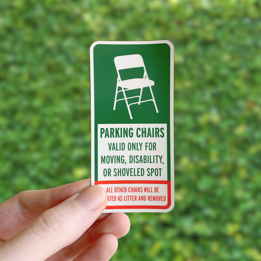 Parking Chair Sign