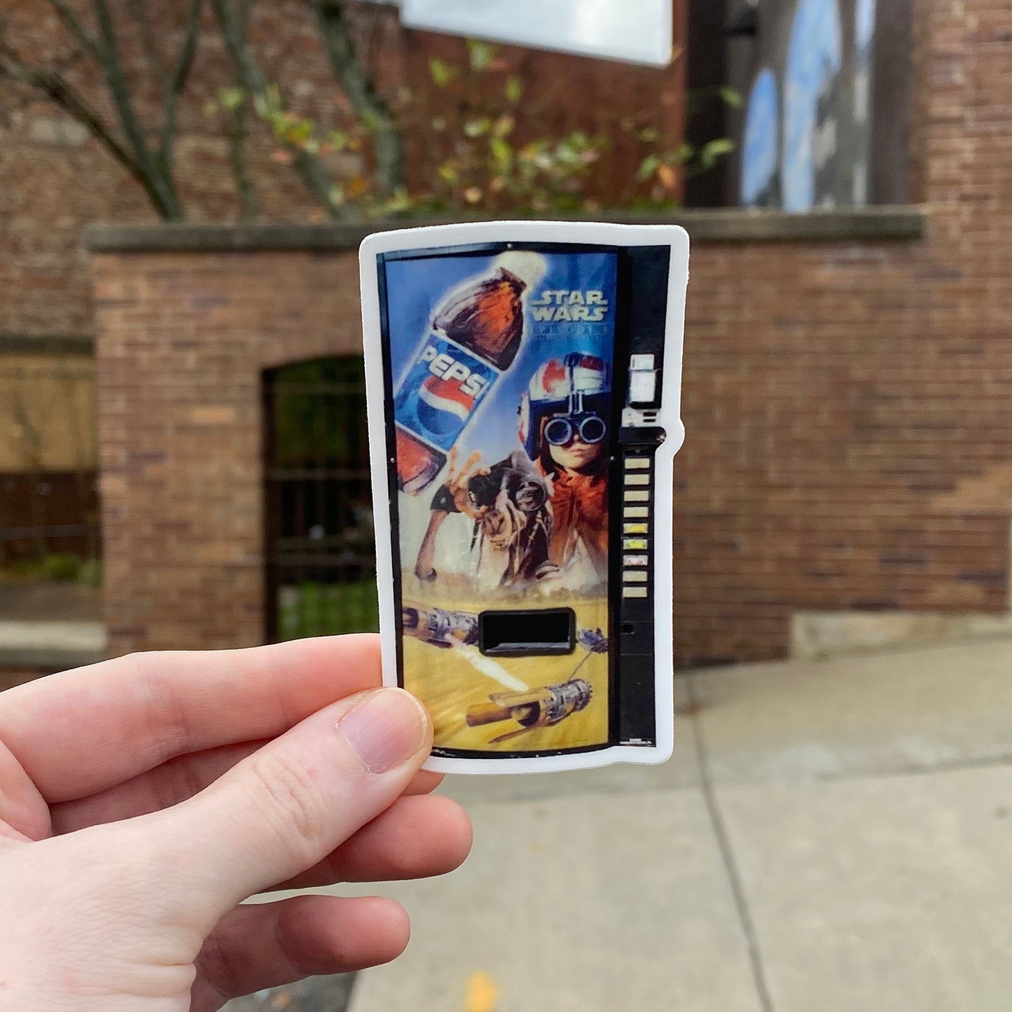 Phantom Menace Vending Machine Sticker