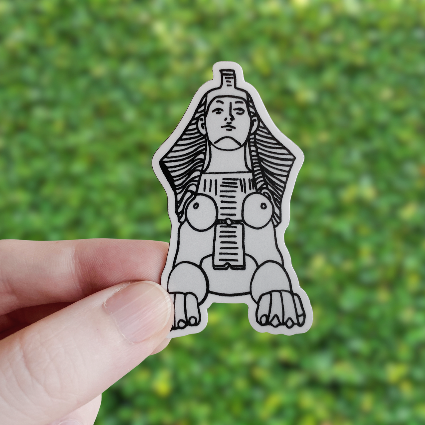 Allegheny Cemetery Titty Sphinx Sticker