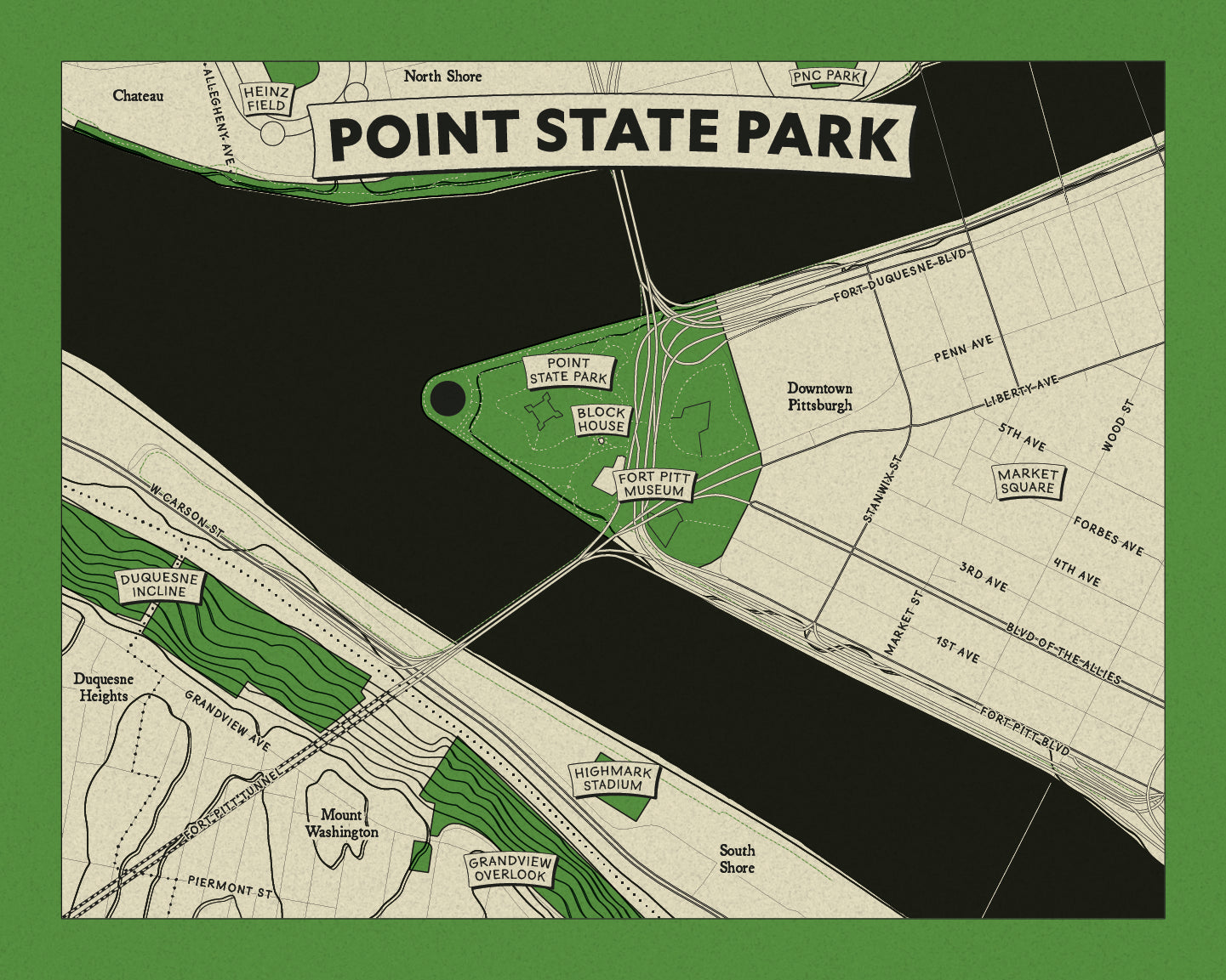Build Your Own 8"x10" Map Print Set – 4 Piece Bundle
