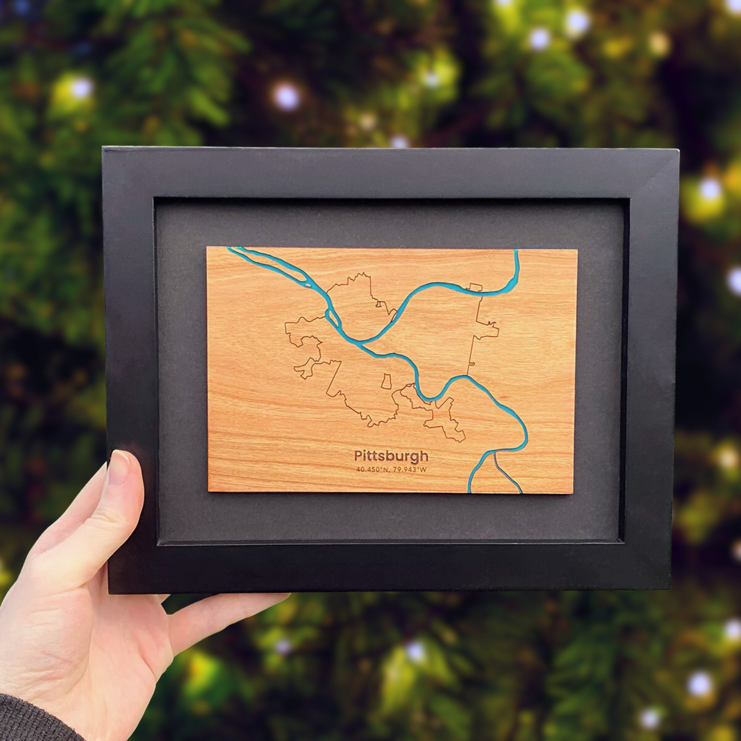 Pittsburgh Framed Mini Map