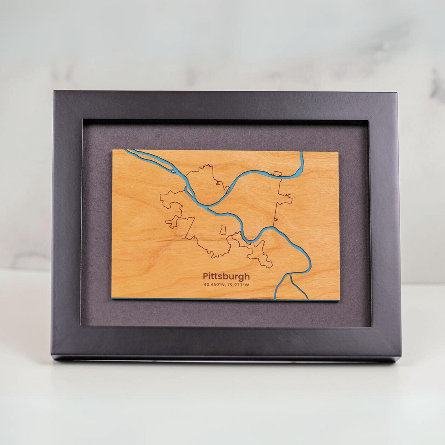 Pittsburgh Framed Mini Map