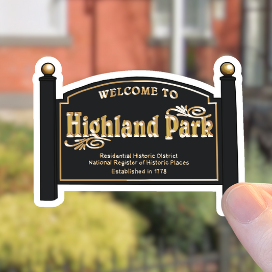 Highland Park Neighborhood Sign