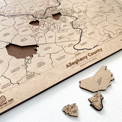 Allegheny County Puzzle Map