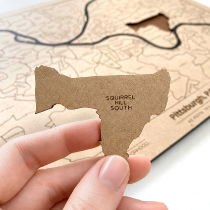 Greater Pittsburgh Area Puzzle Map