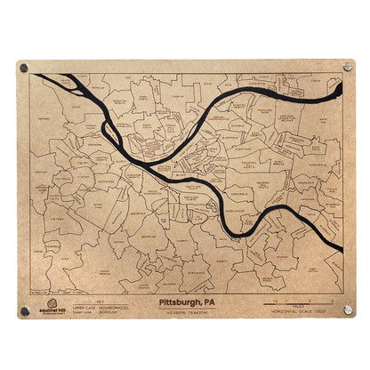 Greater Pittsburgh Area Puzzle Map