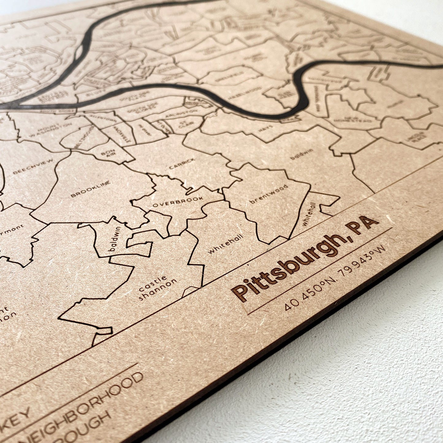 Greater Pittsburgh Area Puzzle Map