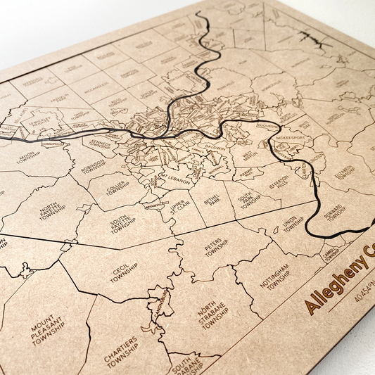 Allegheny County Puzzle Map