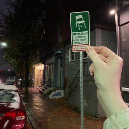 Parking Chair Sign