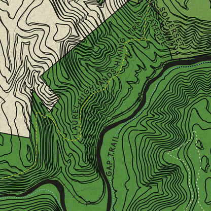 Ohiopyle State Park Topographic Map Print